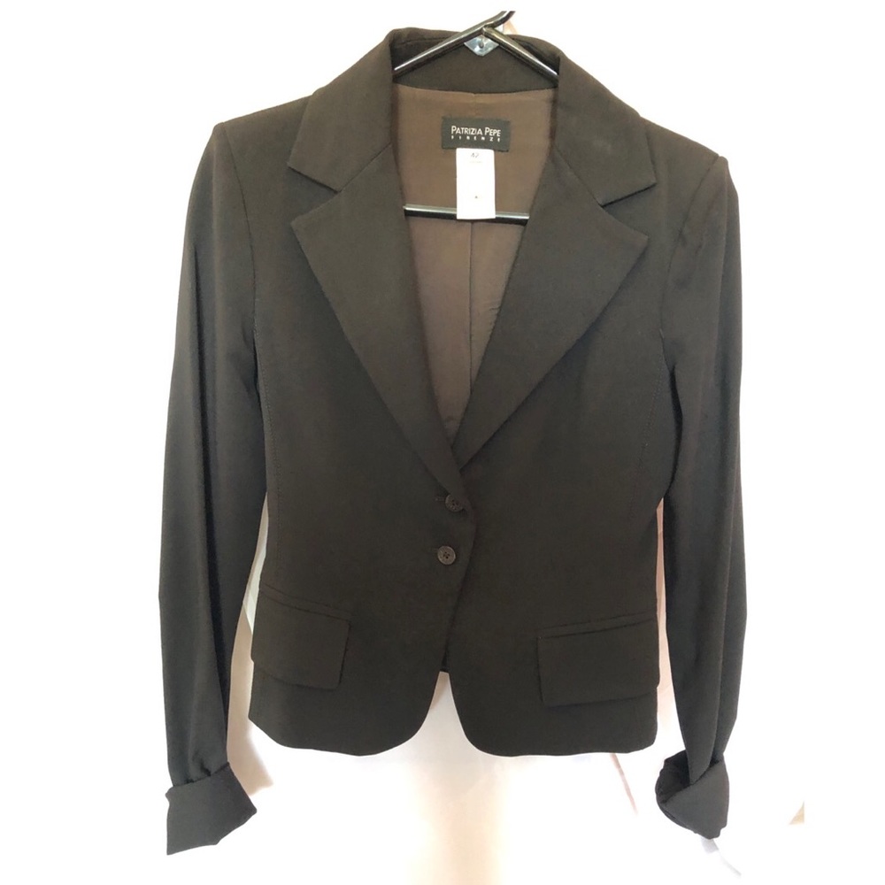 Patrizia Pepe dark brown blazer - Picture 2 of 3